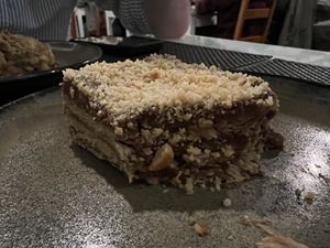 Amazing “biscuit cake” so tasty!  at Gosto Superior in Braga