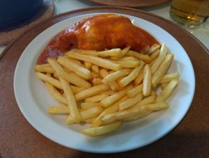 Meia Francesinha at Gosto Superior in Braga