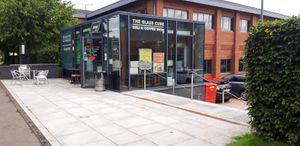 Outside. at The Glass Cafe in Edinburgh