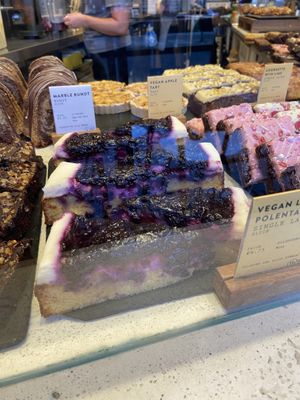 Vegan cakes and targa  at Lola's Bakery in North West London