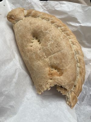 Spicy vegetable pasty at Llangollen Oggie Shop & Fine Foods in Llangollen