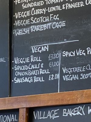 Menu March 2024  at Llangollen Oggie Shop & Fine Foods in Llangollen