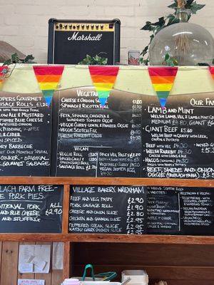 Vegan options  at Llangollen Oggie Shop & Fine Foods in Llangollen