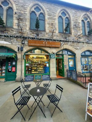 Llangollen Oggie Shop and Fine Foods Outside. at Llangollen Oggie Shop & Fine Foods in Llangollen