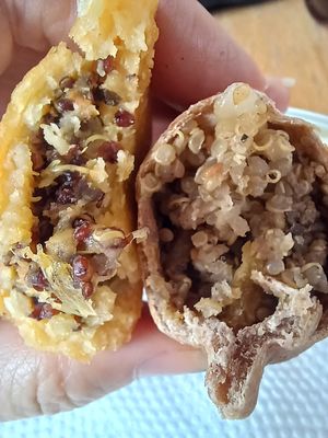 Empanadas at Tienda GranOla in Bogota