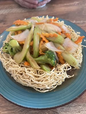 Crispy noodles  at Blended Bistro & Boba in Orlando