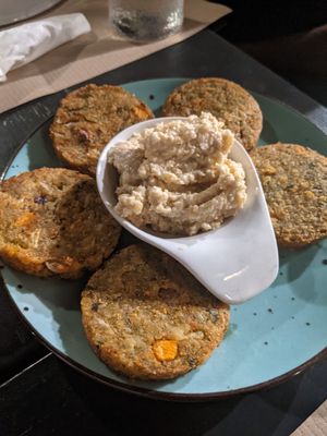 Falafel with hummus at Allas Souvlaki & More in Paros