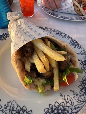   at Allas Souvlaki & More in Paros