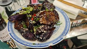 Aubergines Hong Shao at Petit Bao in Paris