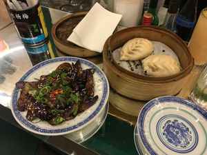 Veggie Charsiu Bao & aubergine at Petit Bao in Paris