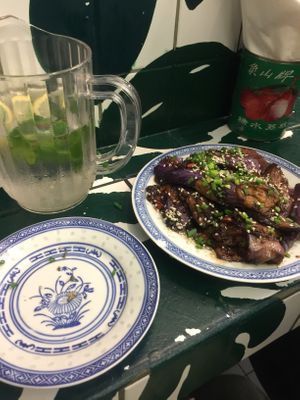 Eggplants, so spicy 😋 at Petit Bao in Paris