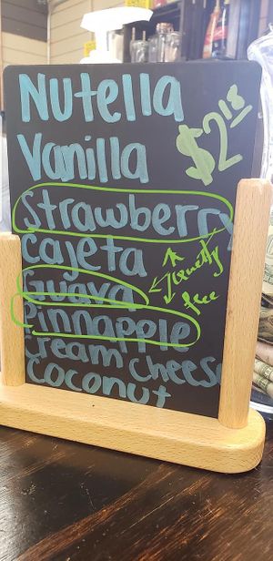 Flavors at Churros Tinoco in East Dundee