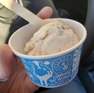 Free non dairy scoop on a free icecream day a few years ago #Veganuary at Ben & Jerry's in Canton