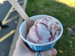 New strawberry marshmallow nondairy at Ben & Jerry's in Canton