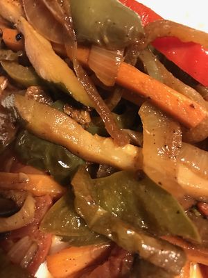 Vegetable Fajitas 😋 at Puerto Vallarta in Danbury