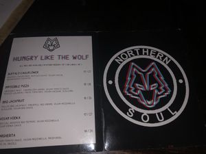 The menu on the back more in the front but I forgot  at Hungry Like The Wolf in Hoboken
