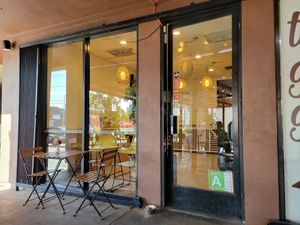 Entrance ce #Veganuary at Val's Vegan Bake Shop in Hollywood