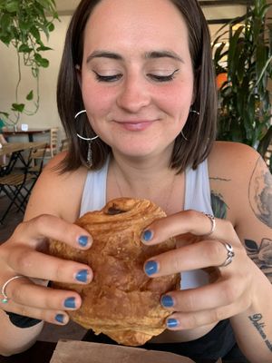 Chocolate croissant   at Val's Vegan Bake Shop in Hollywood