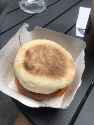 Almost like a vegan egg McMuffin  at Sunday's Coffee in Paris