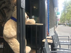 Outside at Sunday's Coffee in Paris