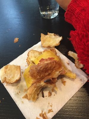 Cheese and ham croissant at Sunday's Coffee in Paris