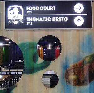 NEW LOCATION: in food court at level 1, Cafe Prajurit at Velan Express in Surabaya