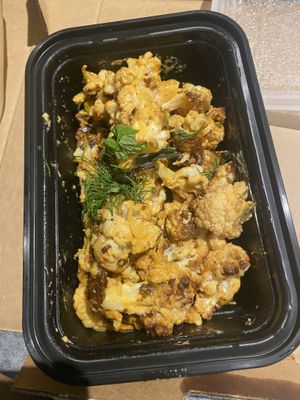 Charred cauliflower- delicious   at True Food Kitchen in Phoenix