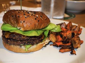Double cheeseburger   at True Food Kitchen in Phoenix