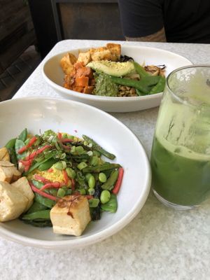 Vegan polenta with tofu  at True Food Kitchen in Phoenix