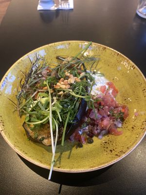 Charred Aubergine with Tzatziki   at Hotel Casa in Amsterdam