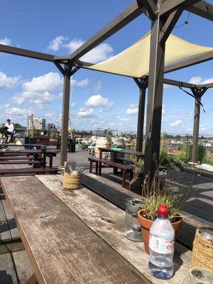 Outside terrace at Hotel Casa in Amsterdam