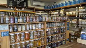 Herbs, legumes, grains, nuts & seeds at Santos Organics and Natural Food in Mullumbimby