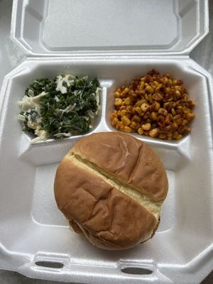 Tempeh Based Burger  at Frannie's Vegan Cafe in Johnson City