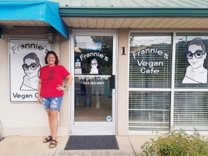 Opening Day!! at Frannie's Vegan Cafe in Johnson City