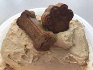 Dog Birthday Cakes ❤️🐶 at Frannie's Vegan Cafe in Johnson City