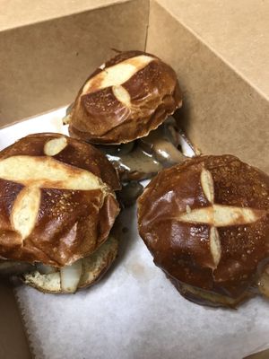 Parker’s Portobello Sliders at Frannie's Vegan Cafe in Johnson City