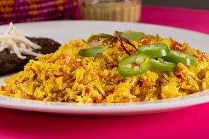 Tofu a la mexicana at Veggicano Plant Based in Mexico City