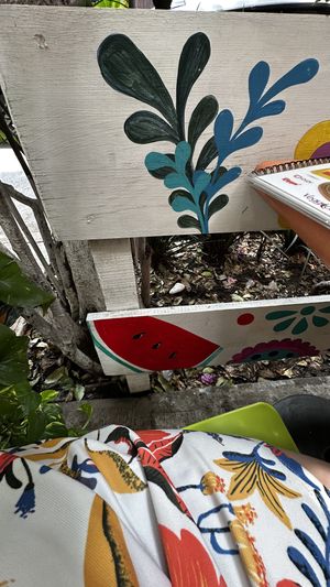 Outdoor seatingg  at Veggicano Plant Based in Mexico City