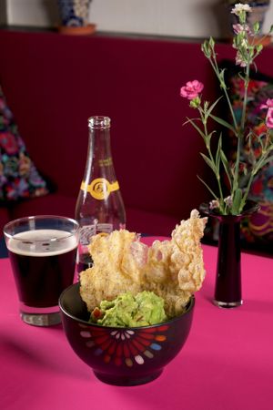 guacamole at Veggicano Plant Based in Mexico City