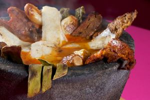 Molcajete para dos personas at Veggicano Plant Based in Mexico City