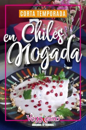 temporada de chiles en nogada at Veggicano Plant Based in Mexico City