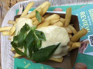 Cream cheese fries  at Vedang - green burger | Alexa in Berlin