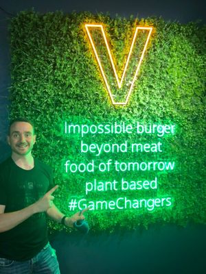 Loved the sign!  at Vedang - green burger | Alexa in Berlin