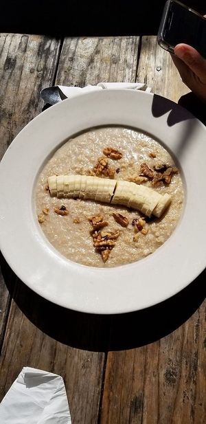 . at Cafe Leila in Berkeley