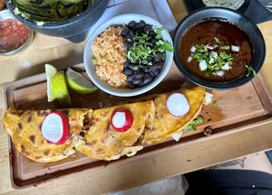 Vegan Birria Tacos  at Pepe's Cantina in Winter Park