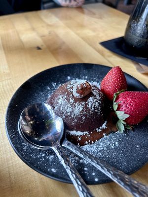 Vegan chocolate cheesecake   at Pepe's Cantina in Winter Park