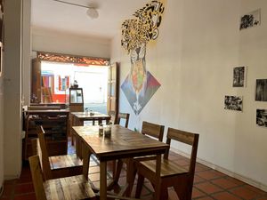 Some of the seating at Roots in Jardin