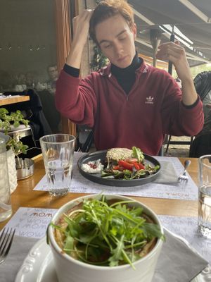 Vegan moussaka   at Moma in Athens