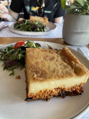 Vegan moussaka (amazing)  at Moma in Athens