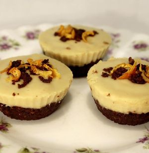 chocolate orange cheesecakes 
 at Wellness and Wilderness in Bonar